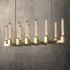 MONTE 12-Lights Modern Style Dining Crystal Chandelier Aged Brass E27