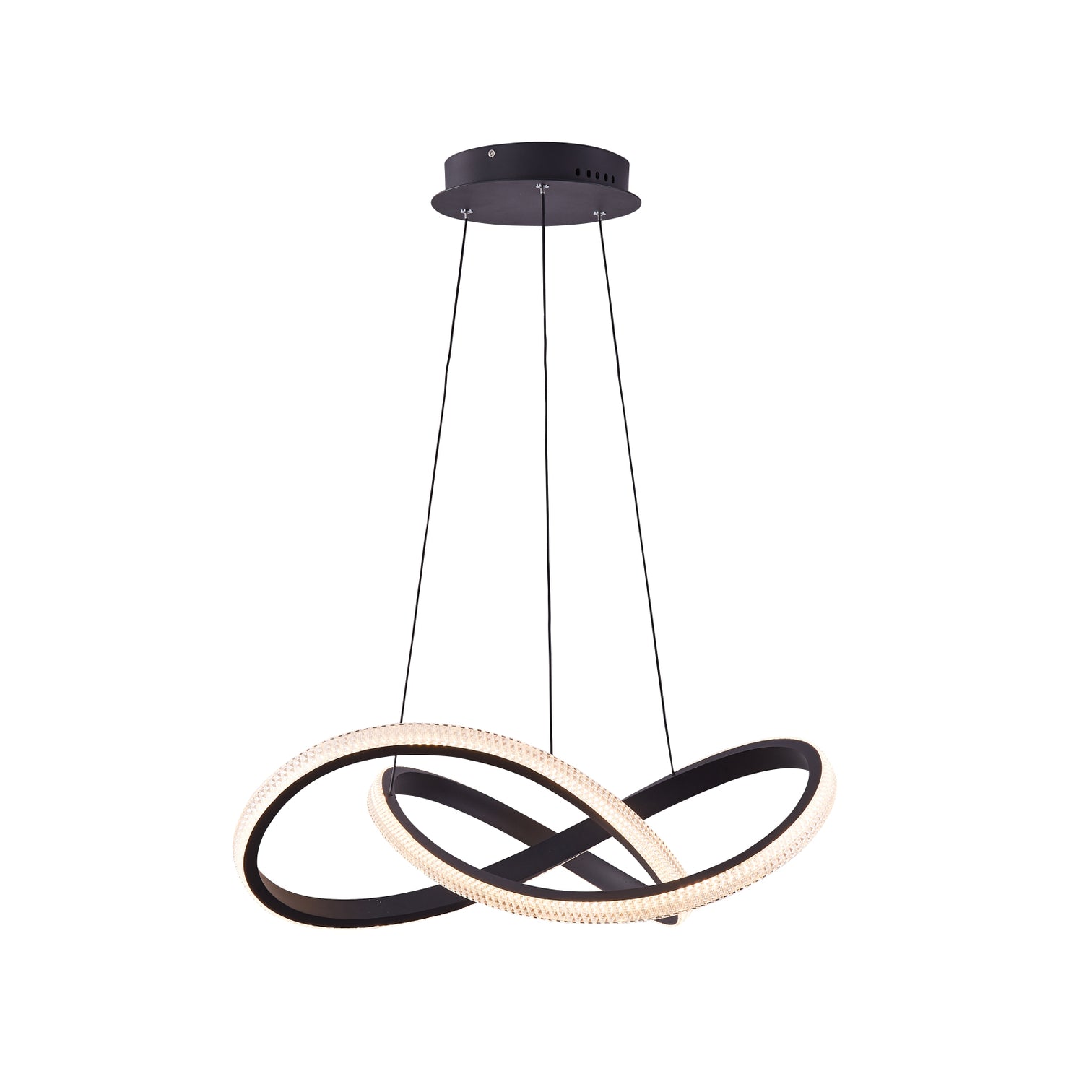 PHIX Contemporary Style LED Pendant Light 2CCT Dimmable Matt Black - 7Pandas Australia