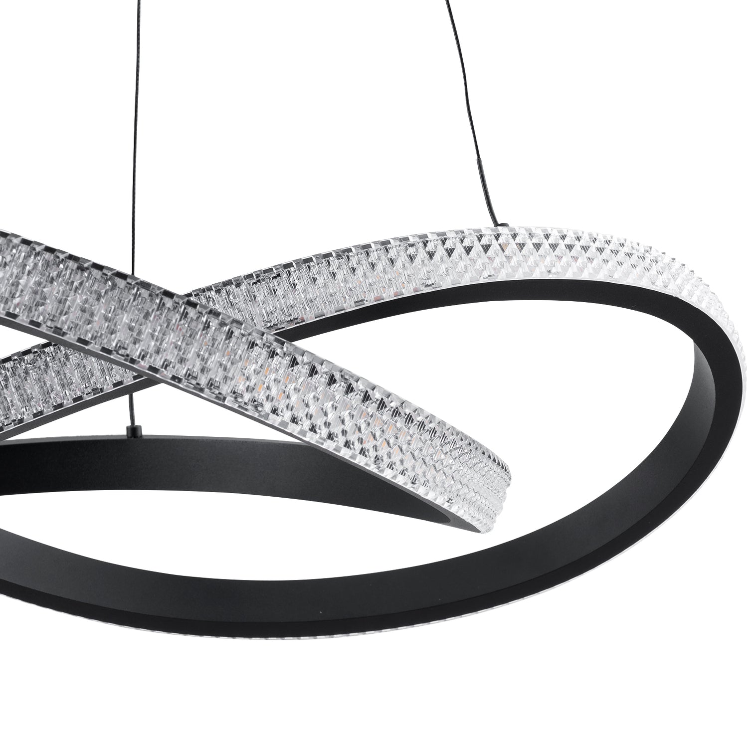 PHIX Contemporary Style LED Pendant Light 2CCT Dimmable Matt Black - 7Pandas Australia