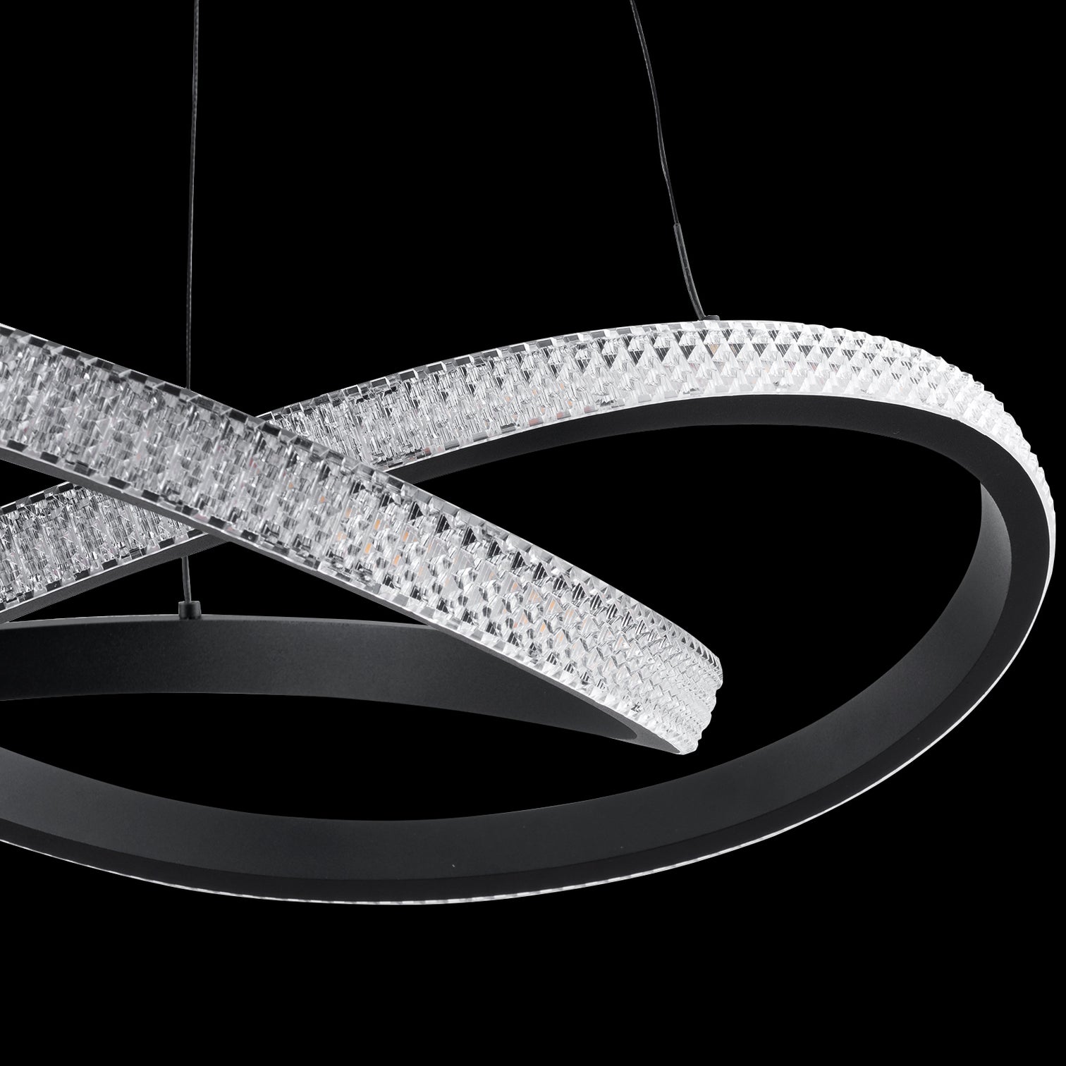 PHIX Contemporary Style LED Pendant Light 2CCT Dimmable Matt Black - 7Pandas Australia