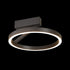 DEMAR LED Dimmable Flush Mount Ceiling Light 2CCT Dimmable Matt Black