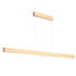 RITA Nordic Style LED Dimmable Wood Linear Light Fixtures Commercial Office Kitchen Island Dining Room