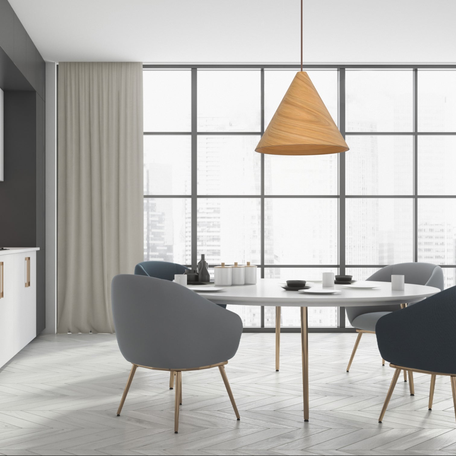 ERDOS Modern Nordic Style Natural Wood Pendant Light Fixtures E27 base - 7Pandas Australia