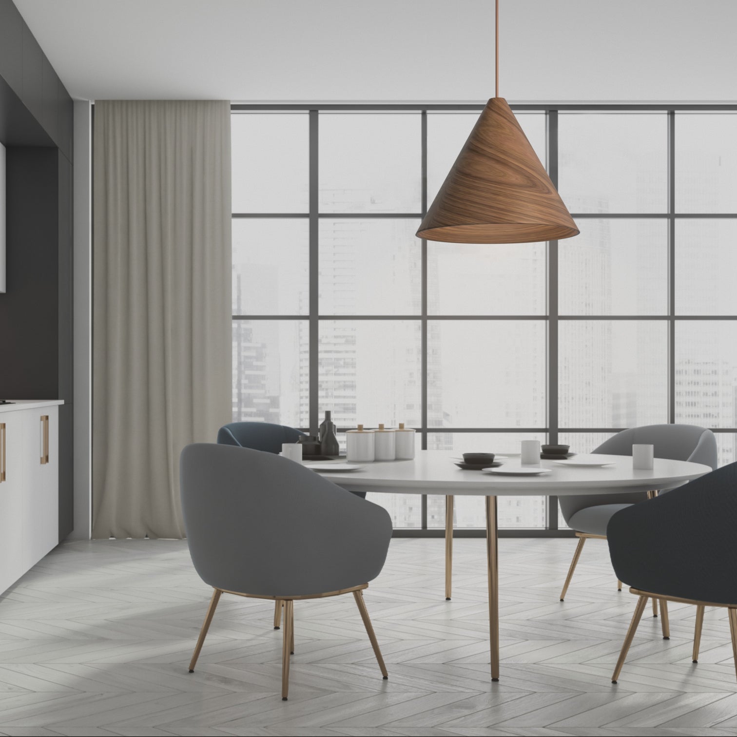 ERDOS Modern Nordic Style Natural Wood Pendant Light Fixtures E27 base - 7Pandas Australia