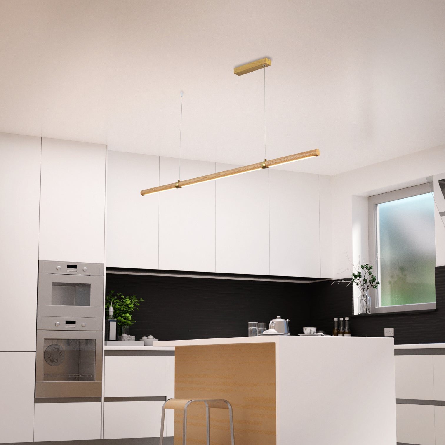 MAPLE Dimmable LED Solid Natural Wood Linear Light 3CCT Selectable Kitchen Bench top for Dining Room - 7Pandas Australia