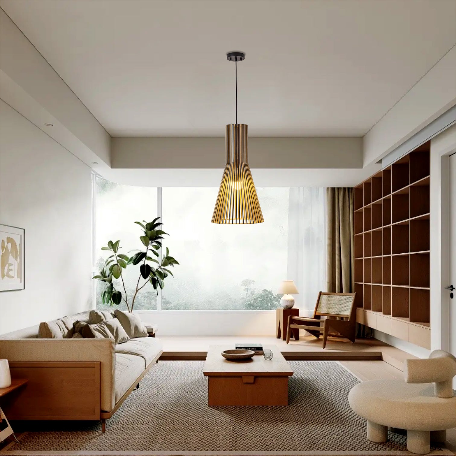 Marven Modern Style Plywood Pendant Light Kitchen Island Dining Room - 7Pandas Australia