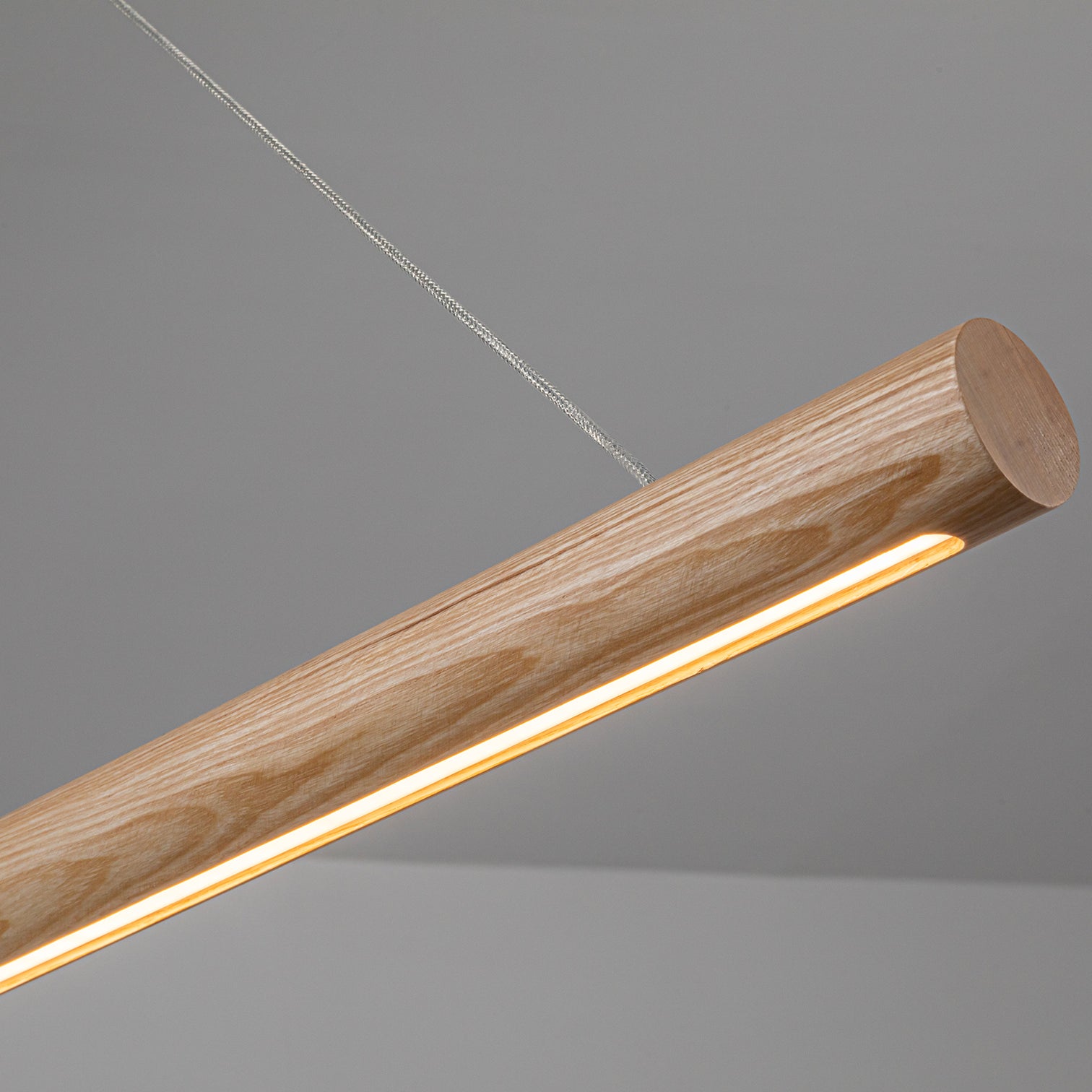 TALIA Natural Wood LED Linear Pendant Light Kitchen Island 3CCT 3000K/4000K/6000K dimmable - 7Pandas Australia