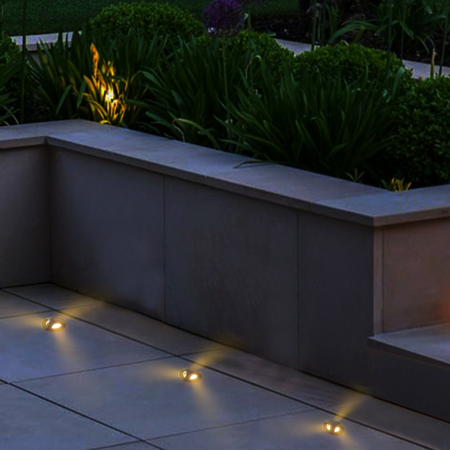 4PACK Outdoor Garden In-Ground Step Light 3W DC12V Pathway Warmwhite 3000K IP65 - 7Pandas Australia