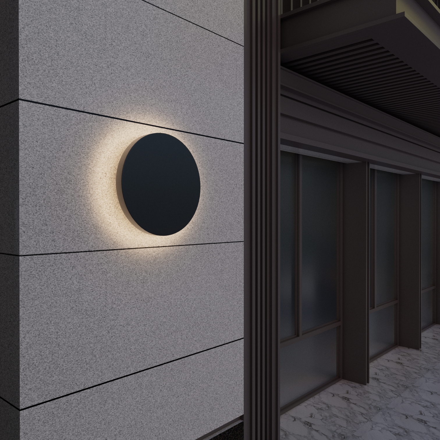 COBOS Modern Style Round Aluminium LED Outdoor Wall Light 15W 3000K - 7Pandas Australia