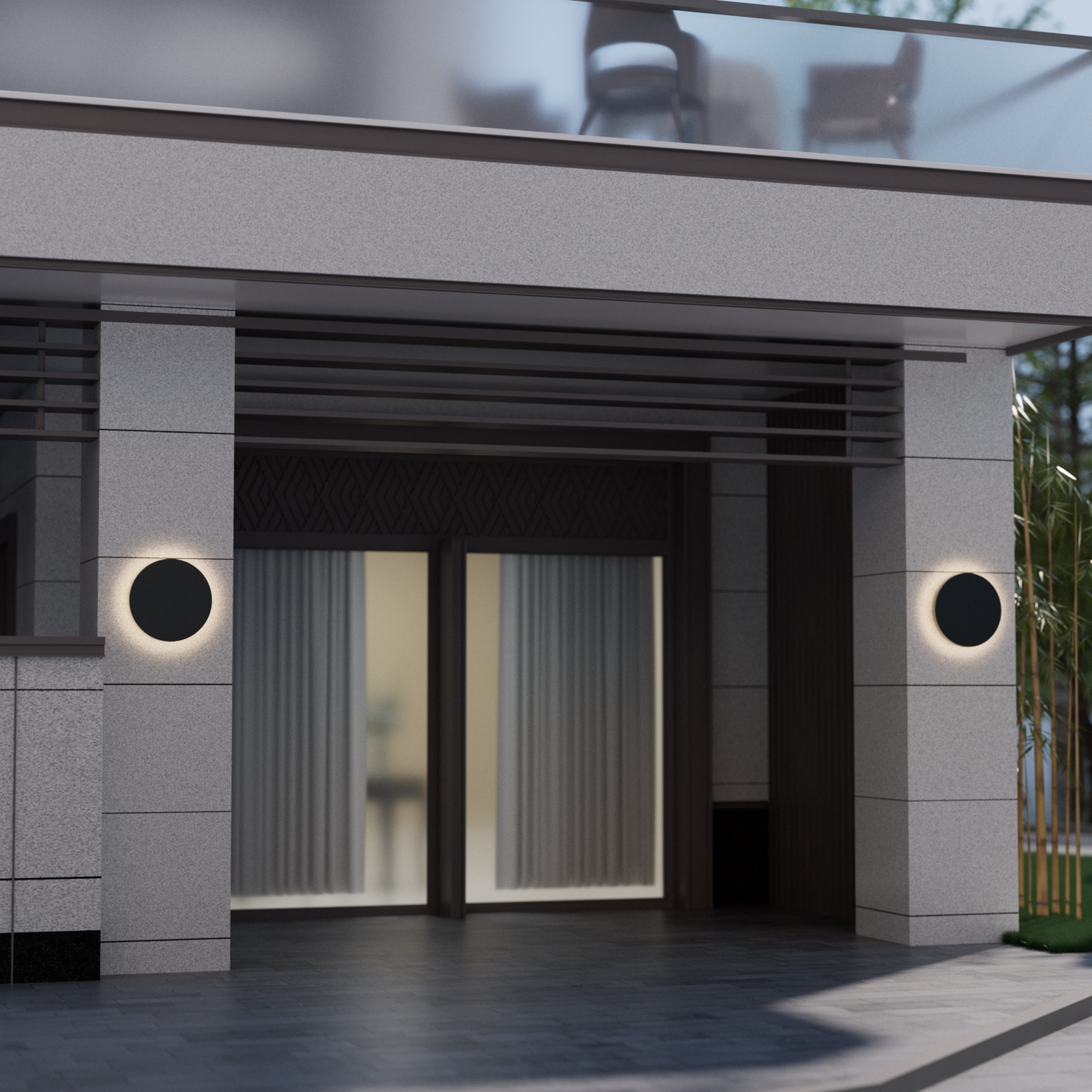 COBOS Modern Style Round Aluminium LED Outdoor Wall Light 15W 3000K - 7Pandas Australia