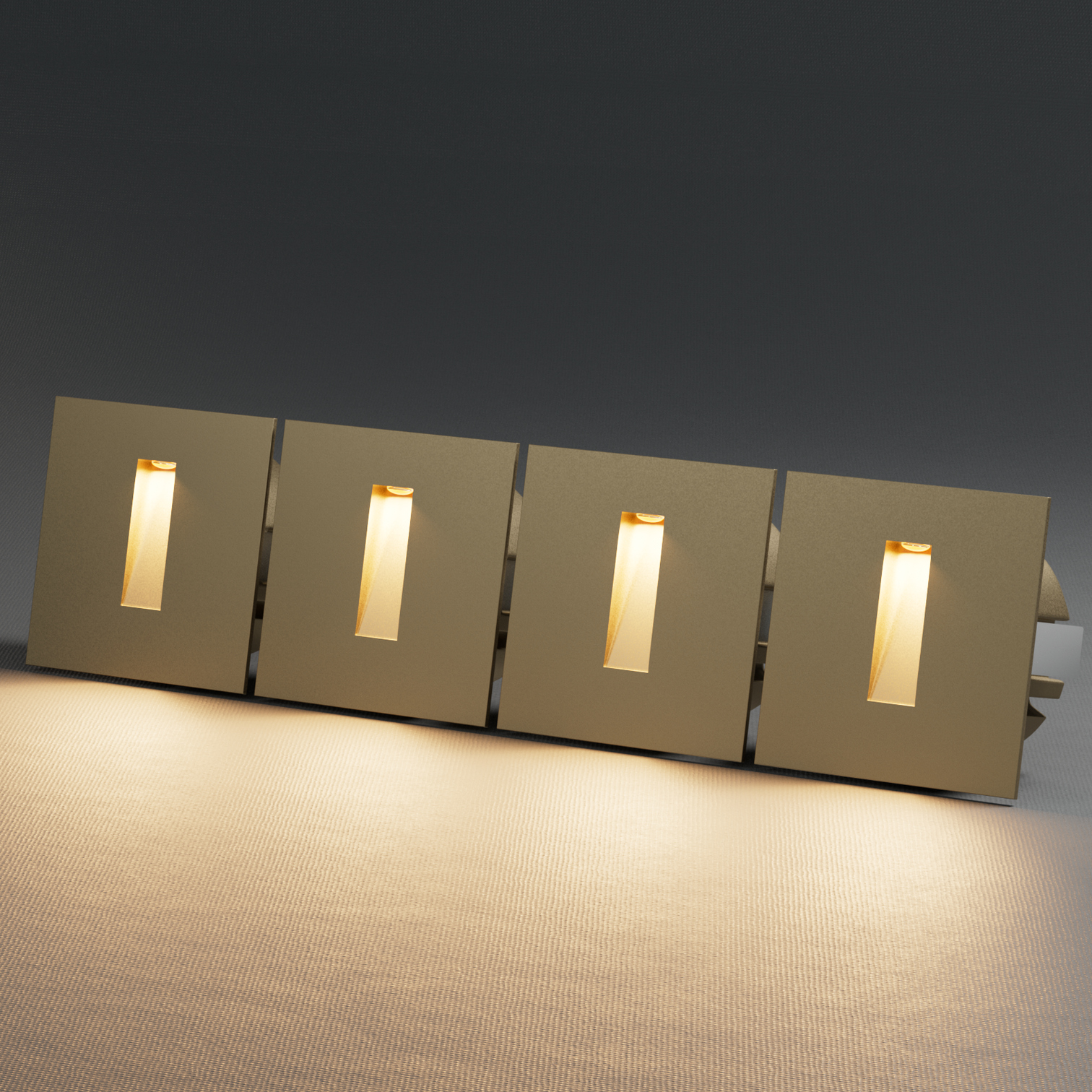 4PACK Aluminium Outdoor LED Stair Light 505 Series 3W Exterior IP65 Weatherproof 3000K - 7Pandas Australia