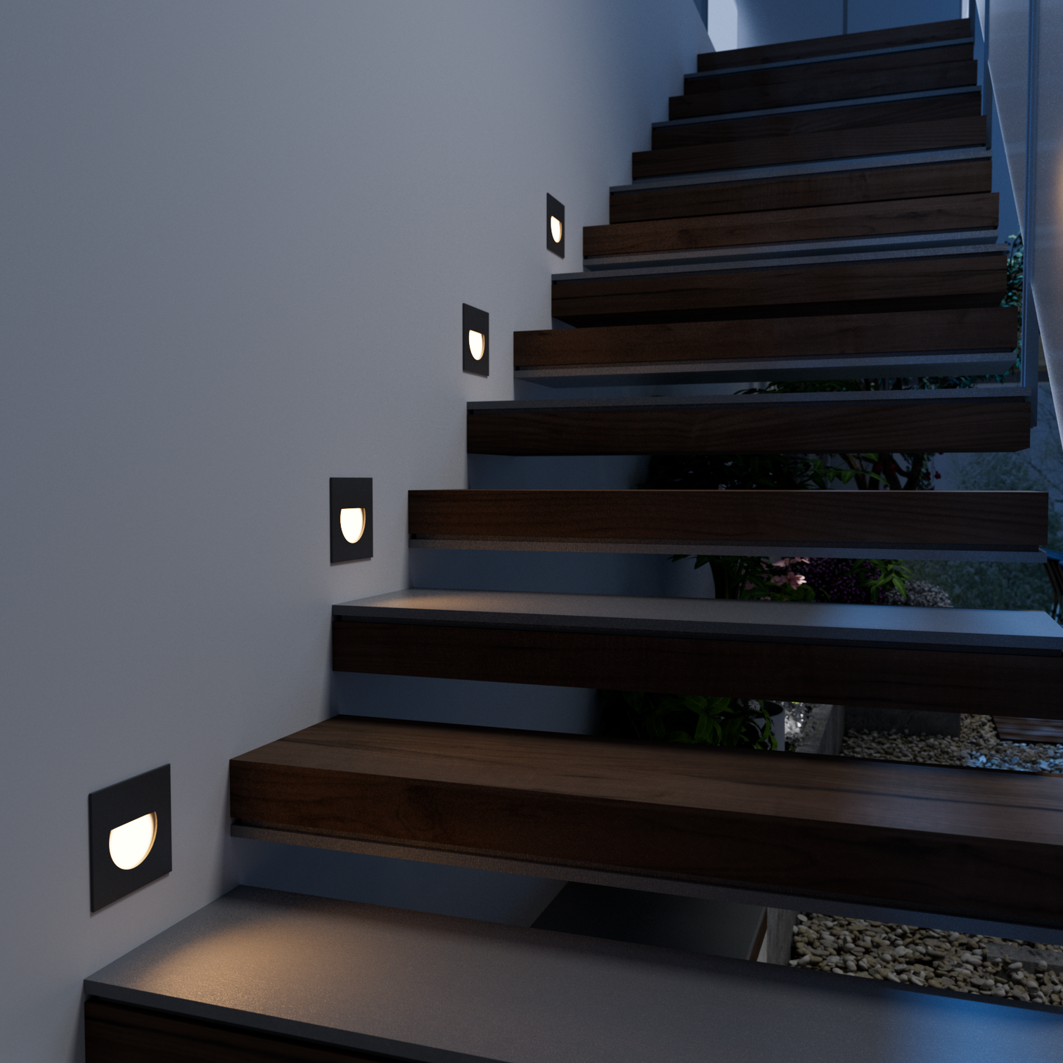 4PACK LED Outdoor Step ST316 ST317 Light 3W 3CCT Selectable Colour Temperature IP65 - 7Pandas Australia