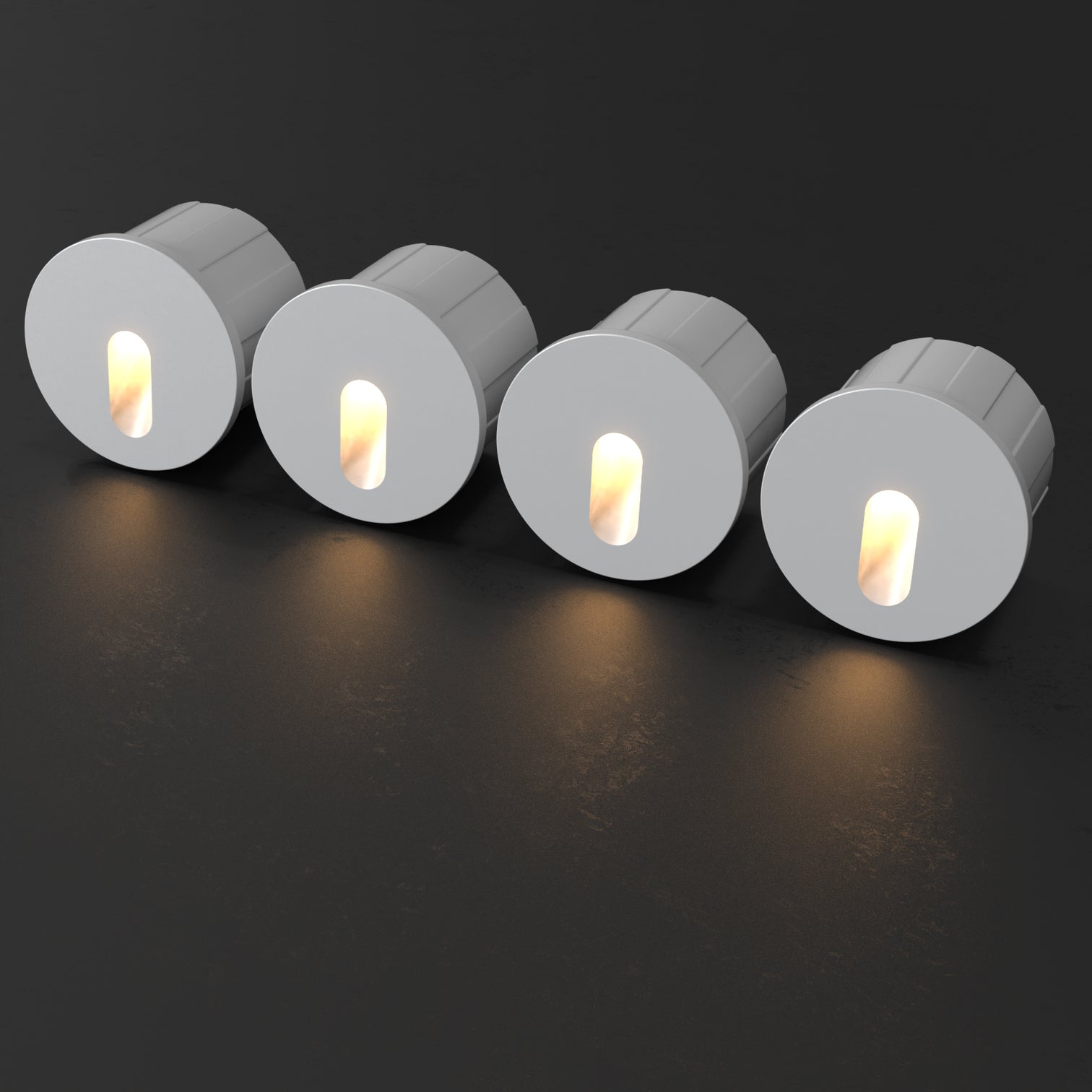 4PACK Outdoor Step Light 3W Pathway Garden Stair Light DC12V Warmwhite 3000K IP65 - 7Pandas Australia