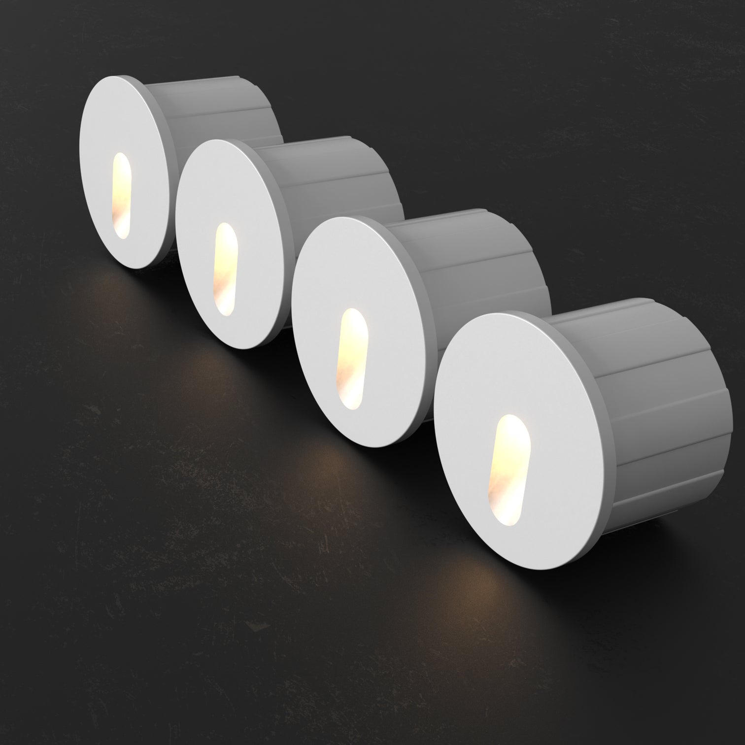 4PACK Outdoor Step Light 3W Pathway Garden Stair Light DC12V Warmwhite 3000K IP65 - 7Pandas Australia