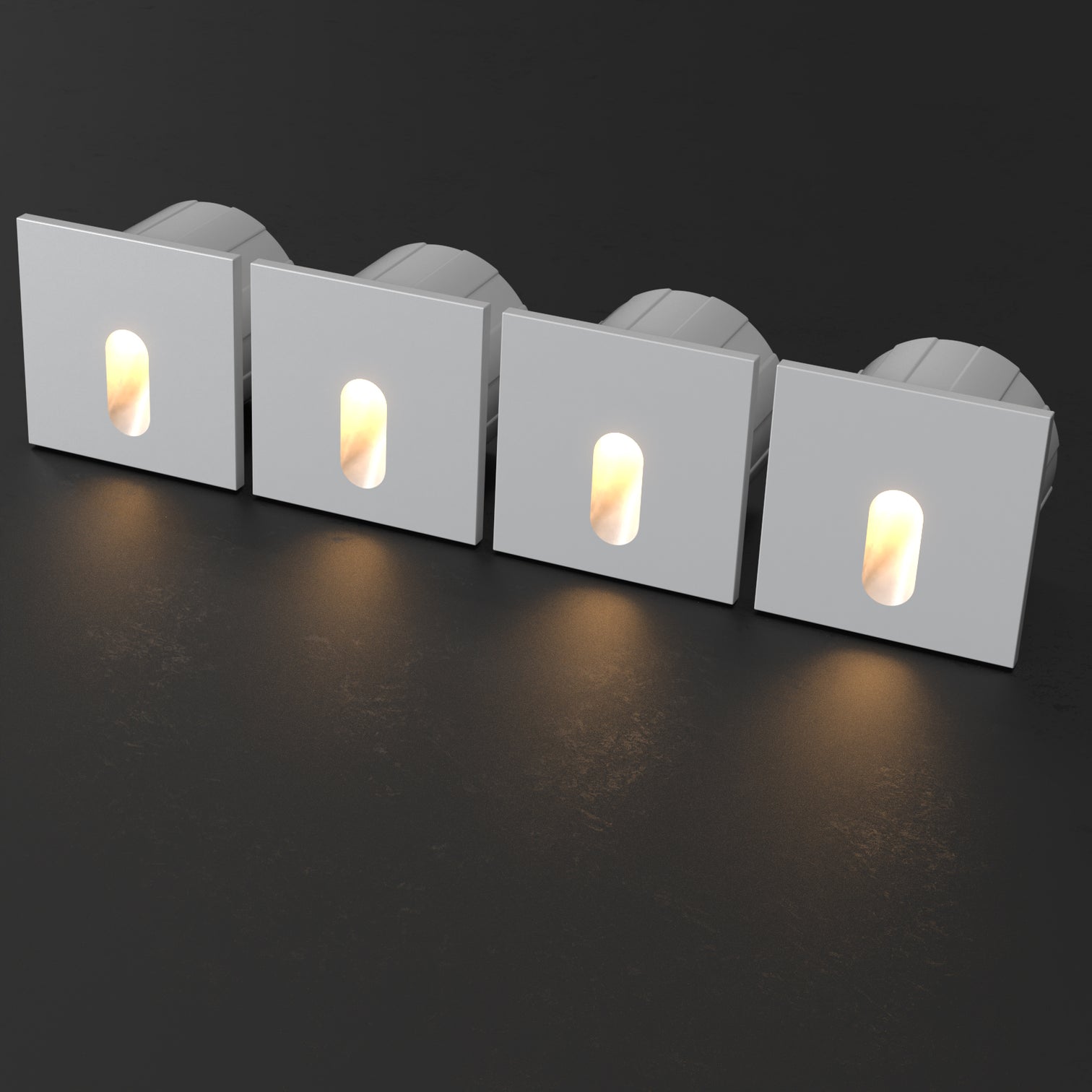 4PACK Outdoor Step Light 3W Pathway Garden Stair Light DC12V Warmwhite 3000K IP65 - 7Pandas Australia