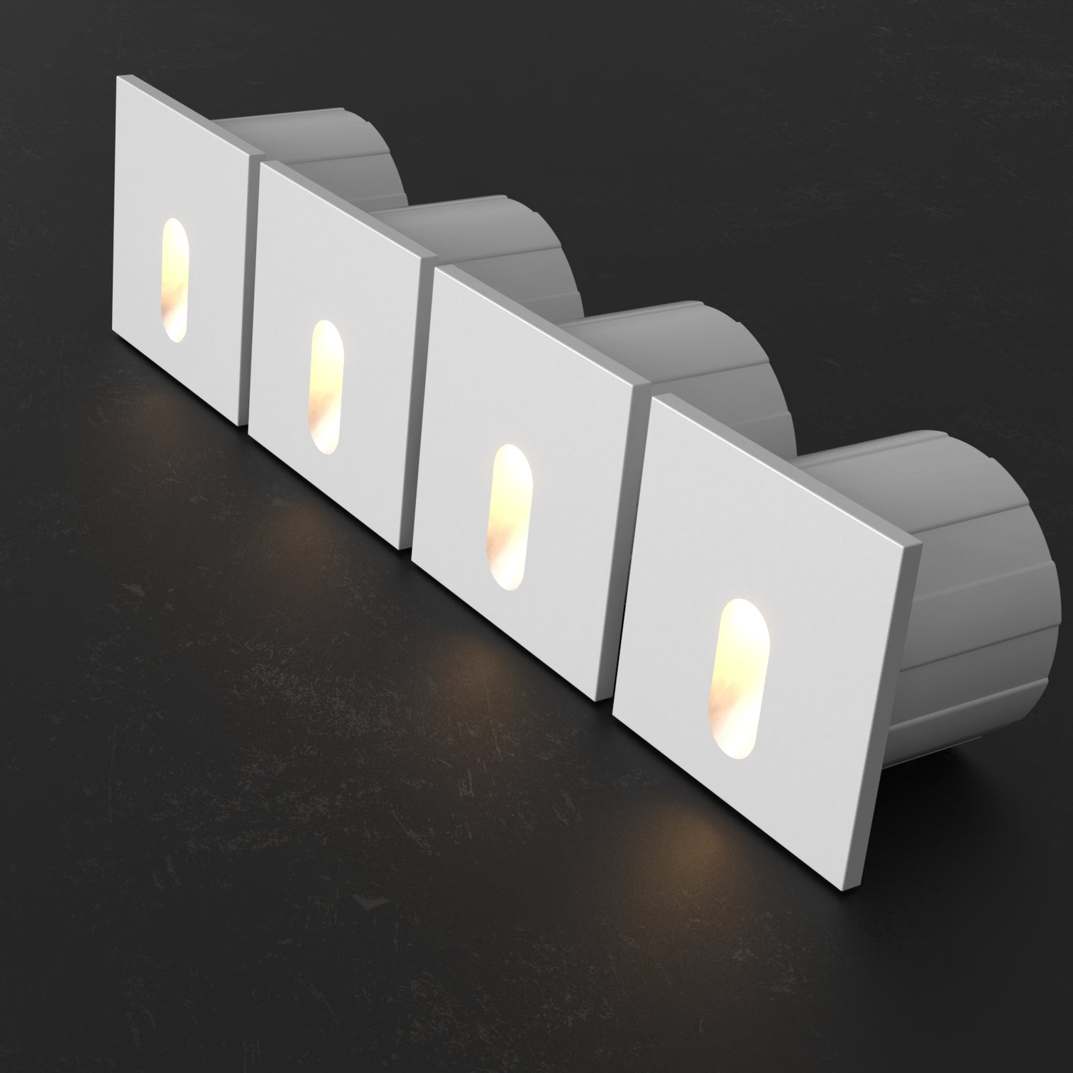 4PACK Outdoor Step Light 3W Pathway Garden Stair Light DC12V Warmwhite 3000K IP65 - 7Pandas Australia