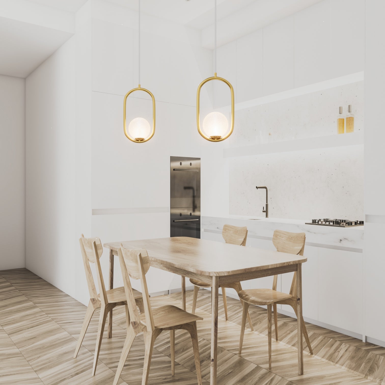 ALFA Modern Style Glass Pendant Light Fixtures Kitchen Island G9 - 7Pandas Australia