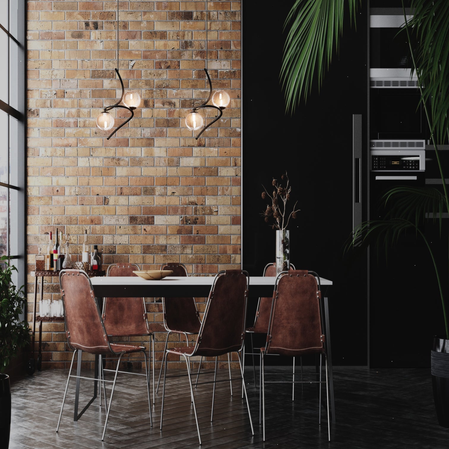 ALFA 2-Lights Modern Style Glass Pendant Light Fixtures Dining Room Kitchen Island G9 - 7Pandas Australia