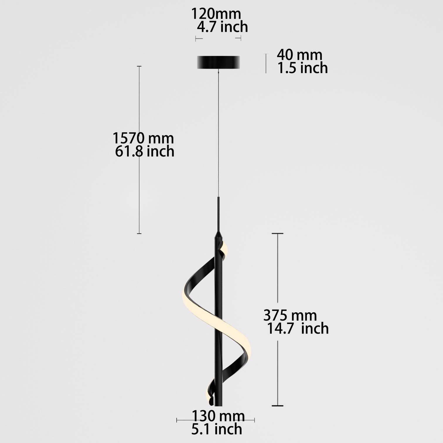 TERESA Modern Style LED Pendant Light 10W 3000K Warmwhite - 7Pandas Australia