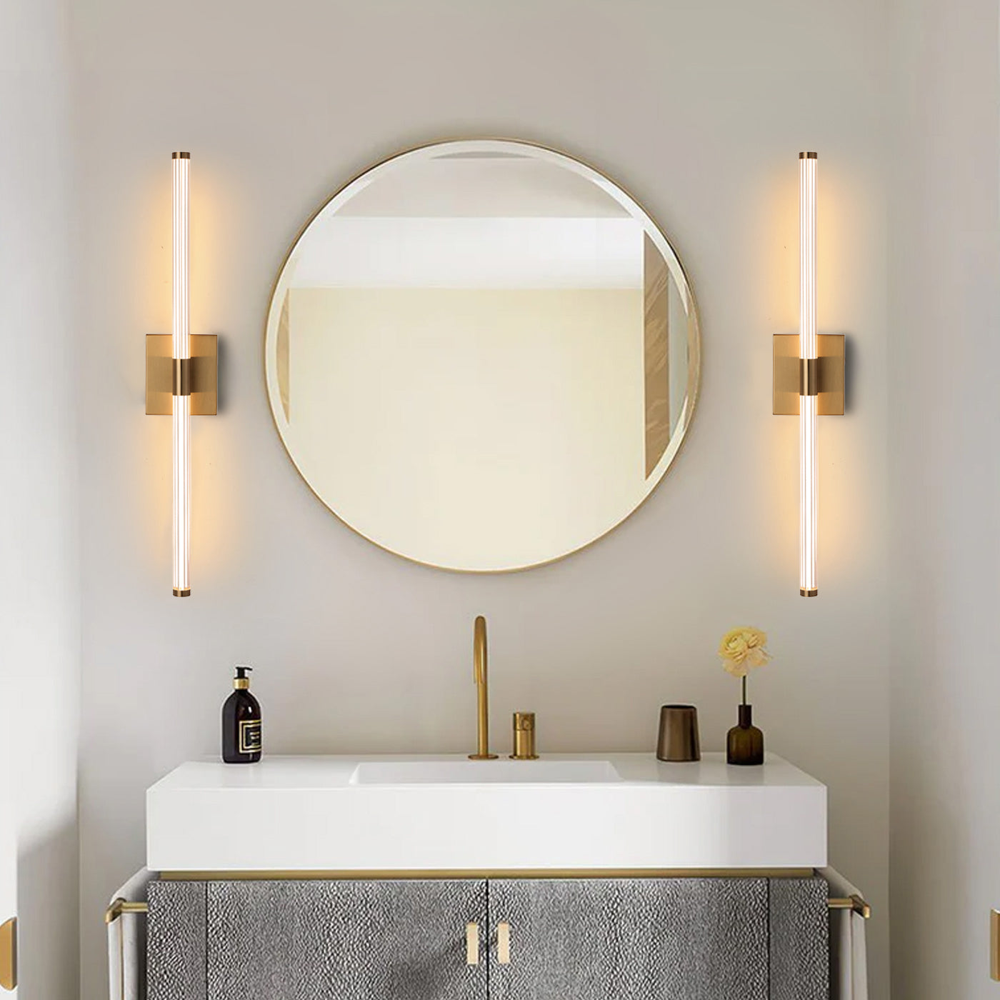 IZZA LED Comtemporary Design Interior Wall Light 8W 3000K Gold - 7Pandas Australia