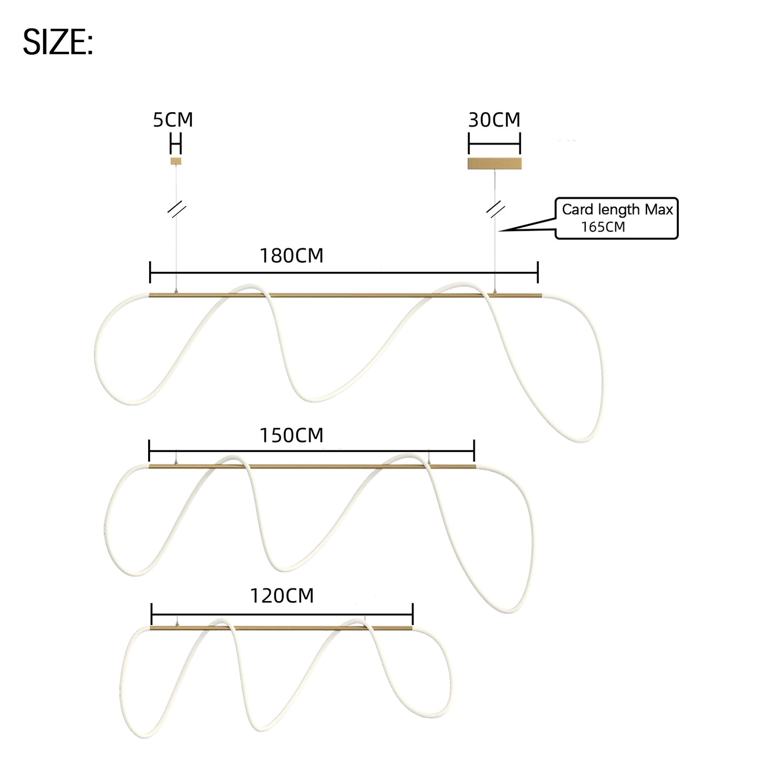 LUNA Contemporary Dimmable LED Strip Pendant Luxury Style Bar Dining Table CCT Remote Control - 7Pandas Australia