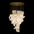 BORAS LED Modern Style High Ceiling Chandelier 3CCT Living Room Aged Brass Dimmable