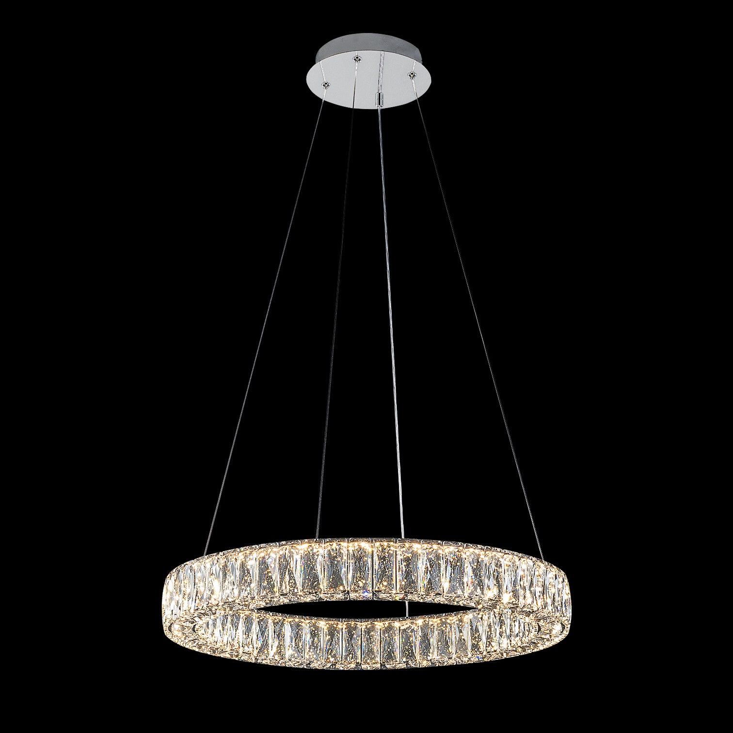 CASSIE LED Dimmable Round K9 Crystal Chandeliers 3CCT Living Room - 7Pandas Australia