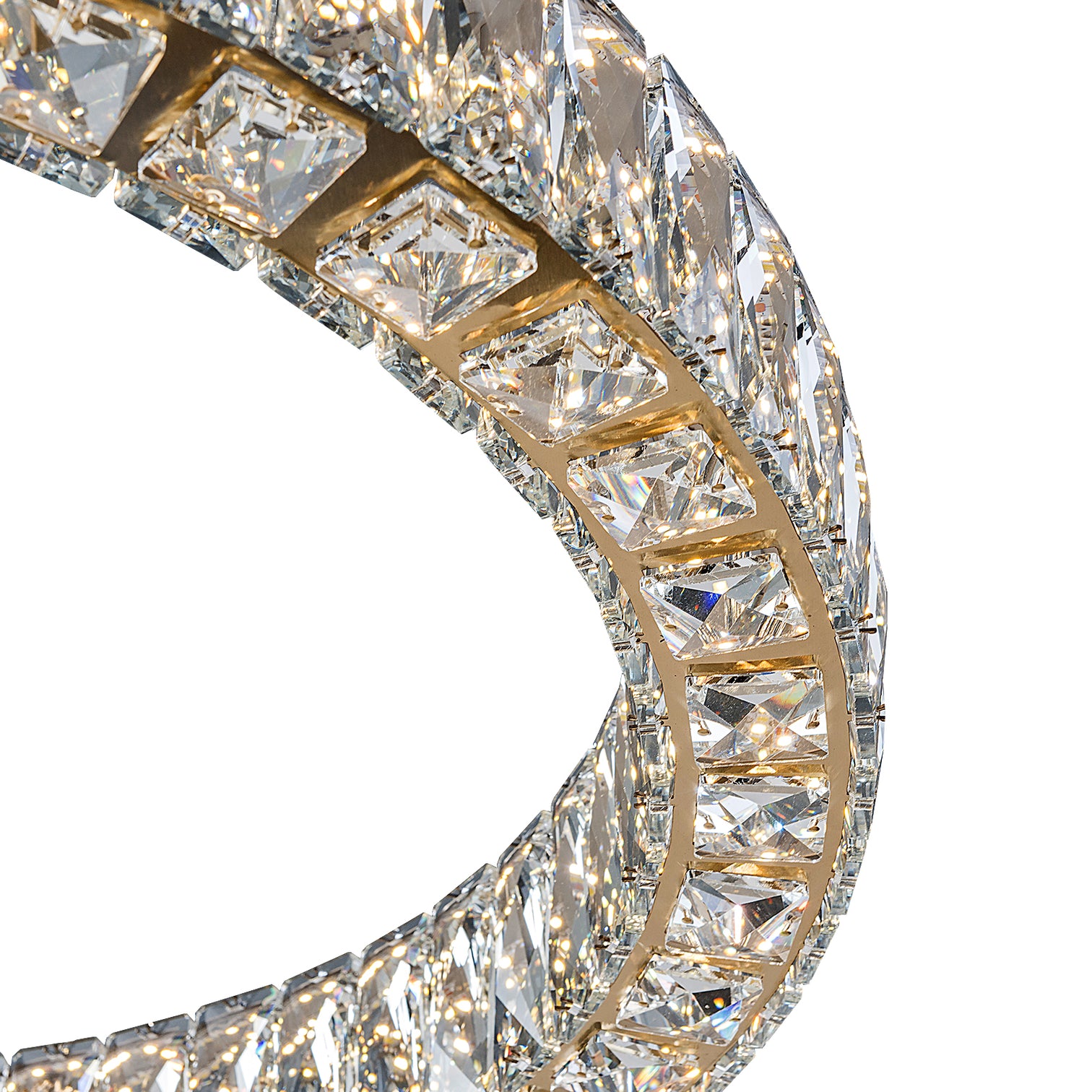 CASSIE LED Dimmable Round K9 Crystal Chandeliers 3CCT Living Room - 7Pandas Australia