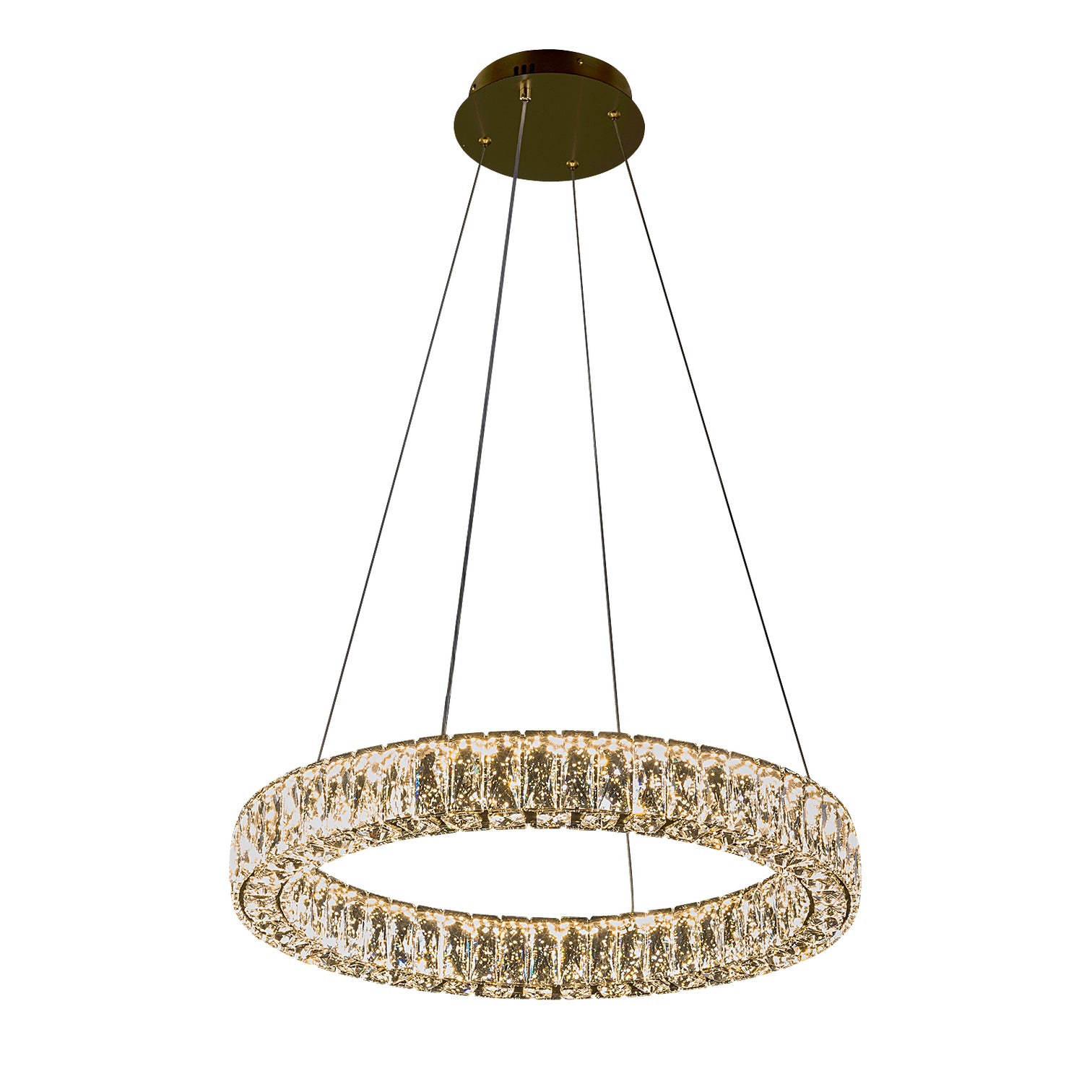CASSIE LED Dimmable Round K9 Crystal Chandeliers 3CCT Living Room - 7Pandas Australia