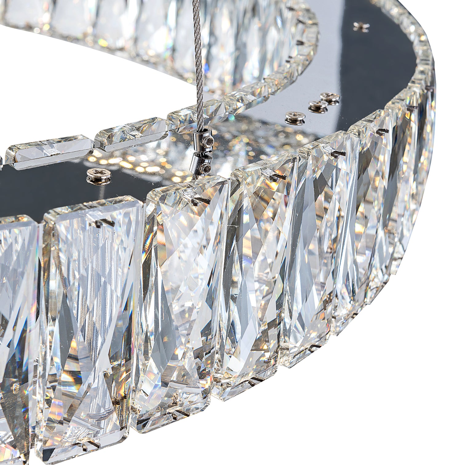 CASSIE 2-Tier Modern LED Dimmable K9 Crystal Chandeliers 3CCT Living Room - 7Pandas Australia