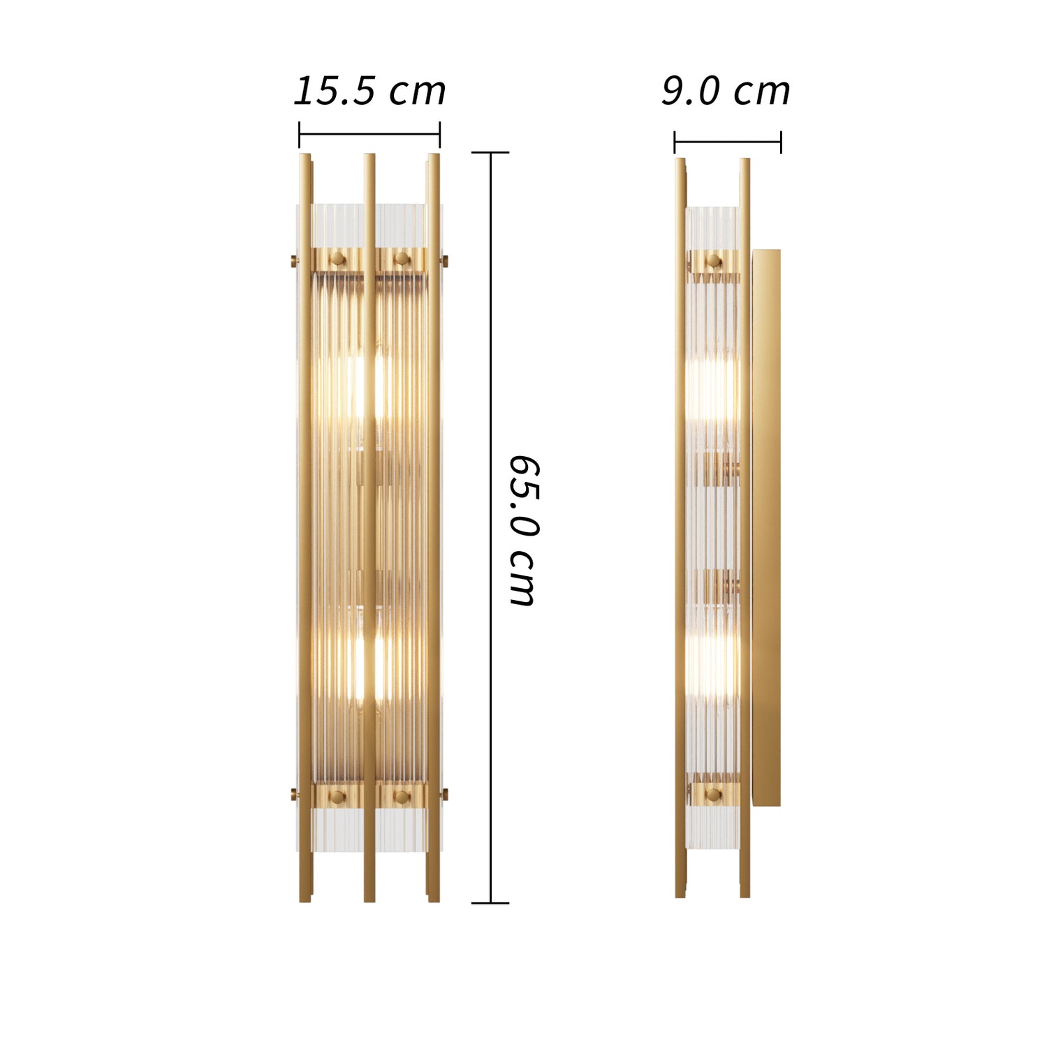 VALENCIA Modern Style Design LED Crystal Interior Wall Light E14 - 7Pandas Australia