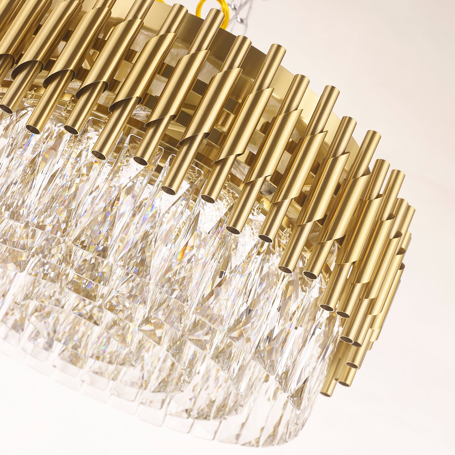 HARZ 500mm Modern Style Flush Mount K9 Crystal Ceiling Light Living Room E14 - 7Pandas Australia