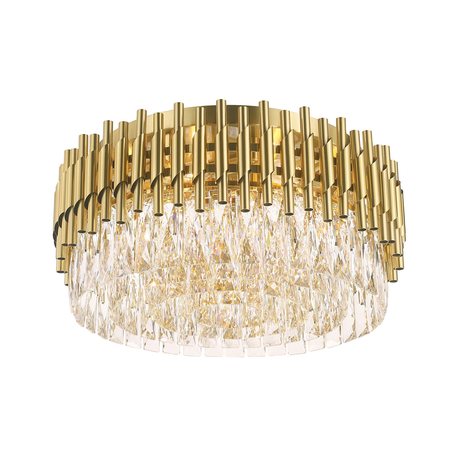 HARZ 500mm Modern Style Flush Mount K9 Crystal Ceiling Light Living Room E14 - 7Pandas Australia