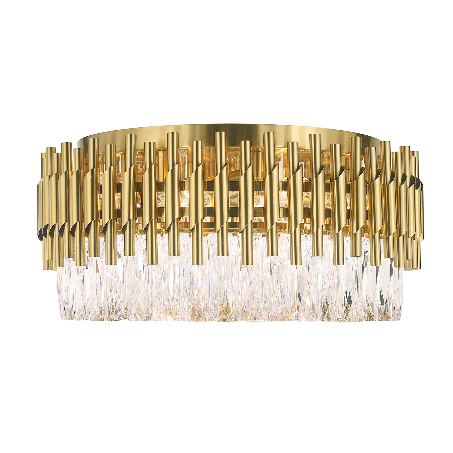 HARZ 500mm Modern Style Flush Mount K9 Crystal Ceiling Light Living Room E14 - 7Pandas Australia