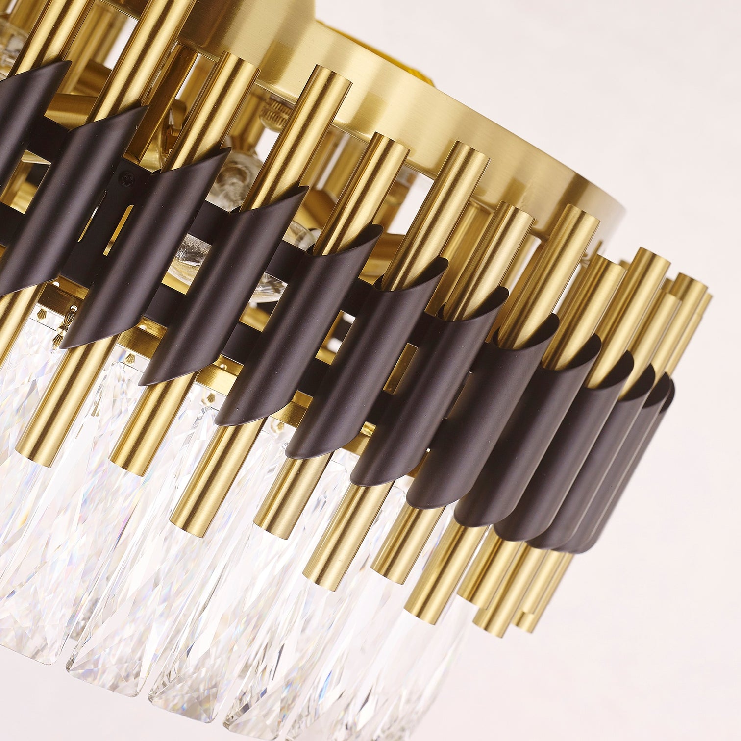 HARZ 500mm Modern Style Flush Mount K9 Crystal Ceiling Light Living Room E14 - 7Pandas Australia