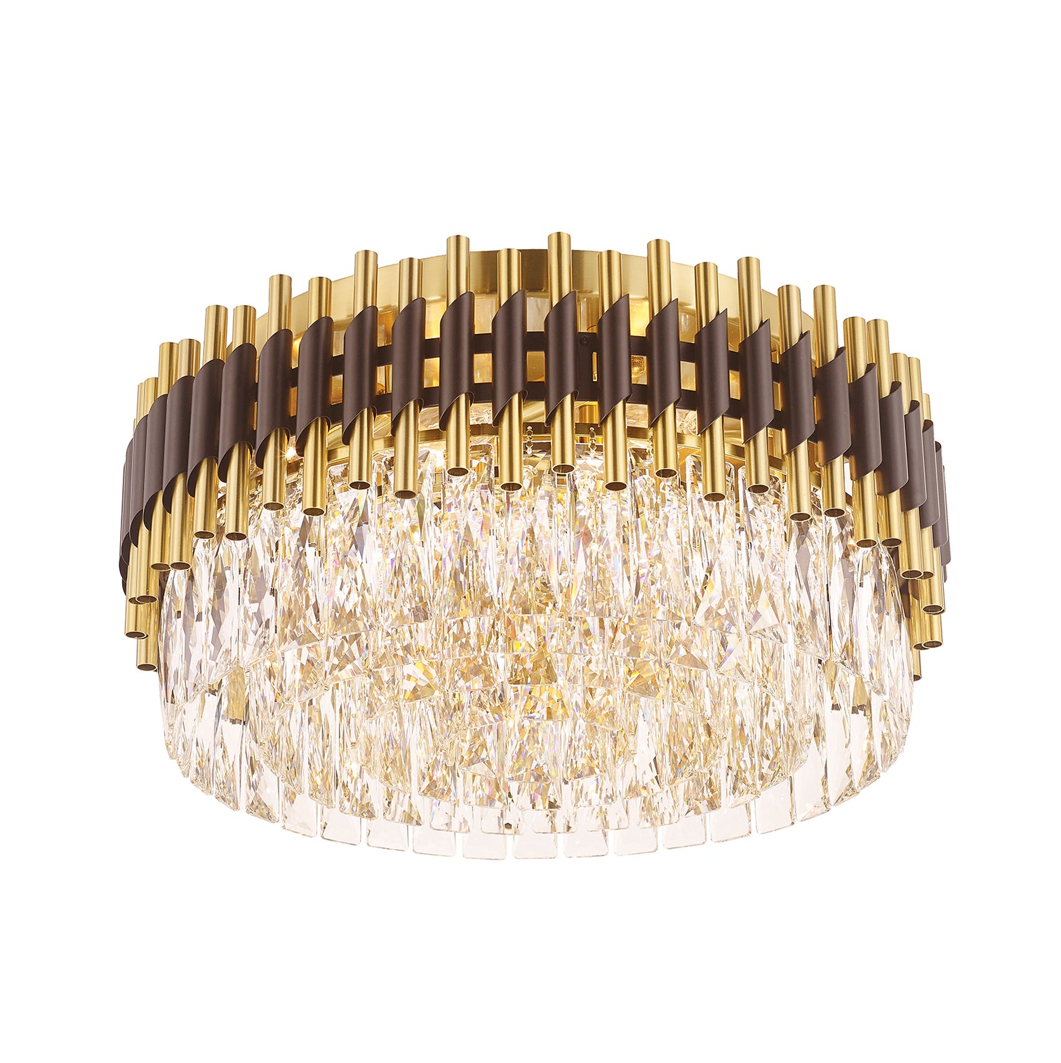 HARZ 500mm Modern Style Flush Mount K9 Crystal Ceiling Light Living Room E14 - 7Pandas Australia