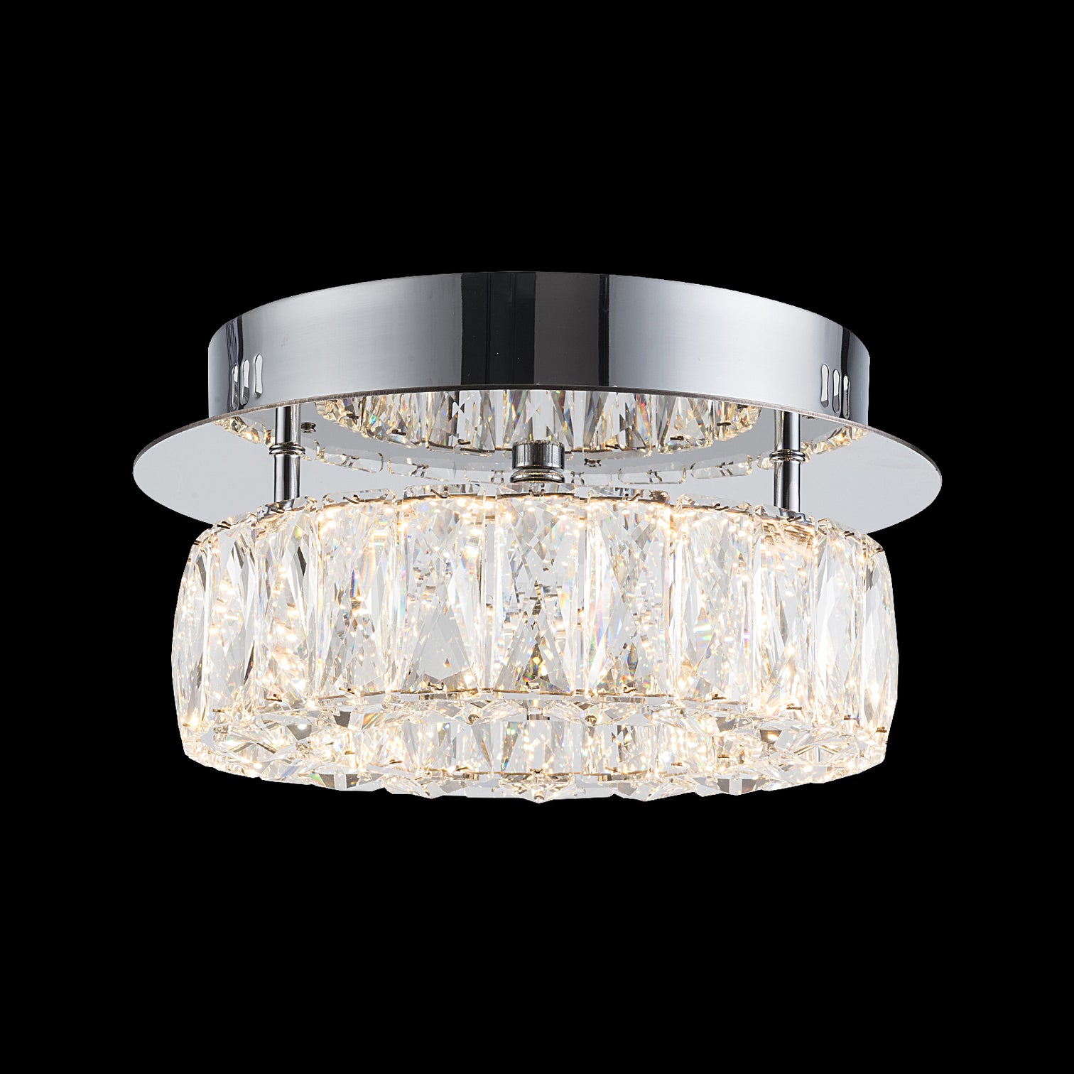 CASSIE Modern K9 LED Crystal Ceiling Flush mount Type CCT Dimmable - 7Pandas Australia