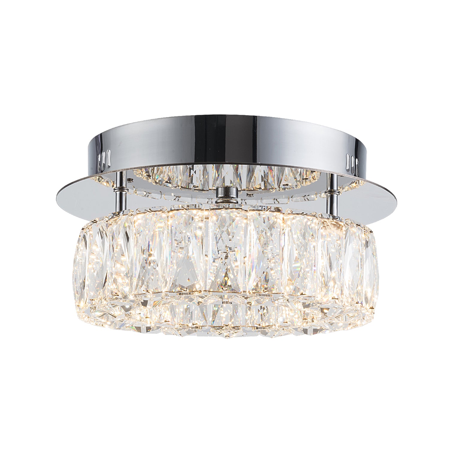 CASSIE Modern K9 LED Crystal Ceiling Flush mount Type CCT Dimmable - 7Pandas Australia