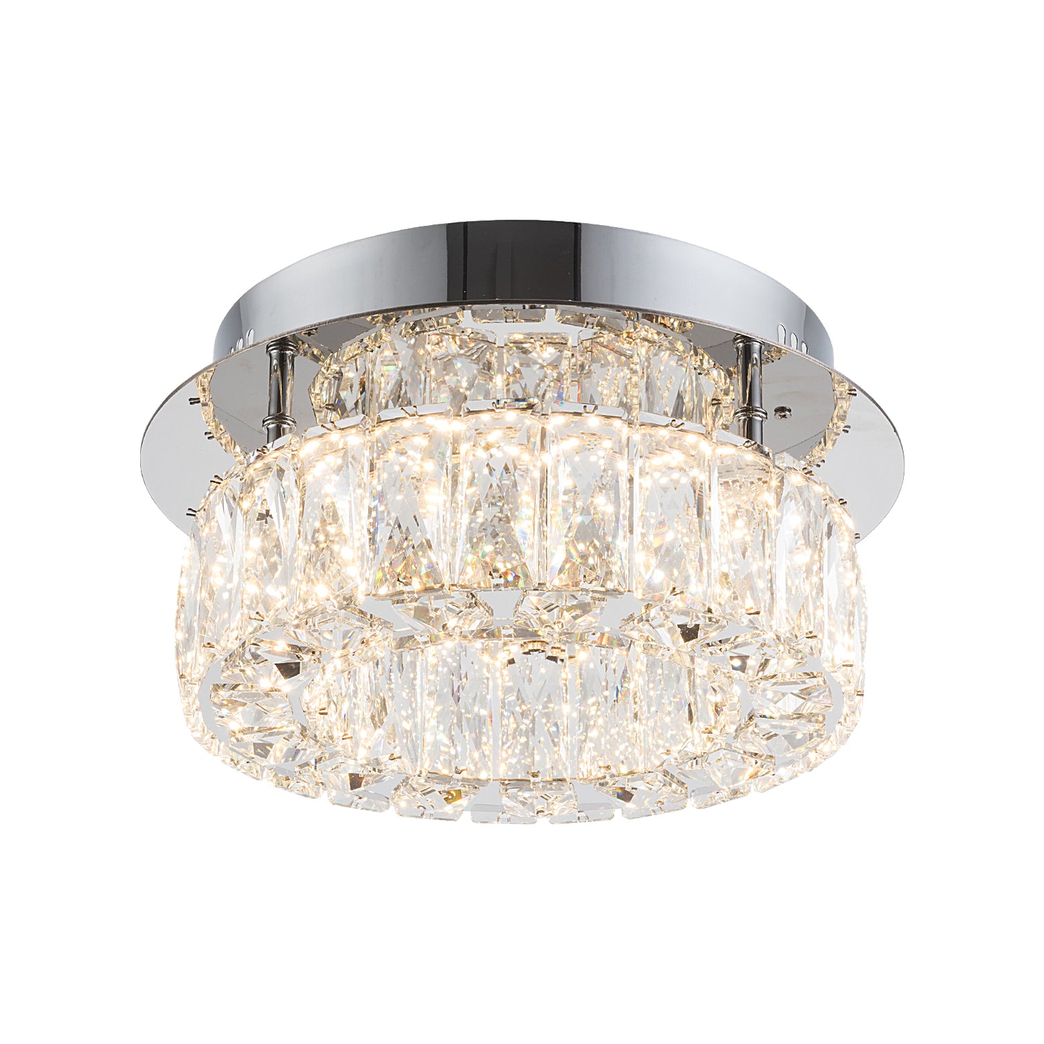 CASSIE Modern K9 LED Crystal Ceiling Flush mount Type CCT Dimmable - 7Pandas Australia