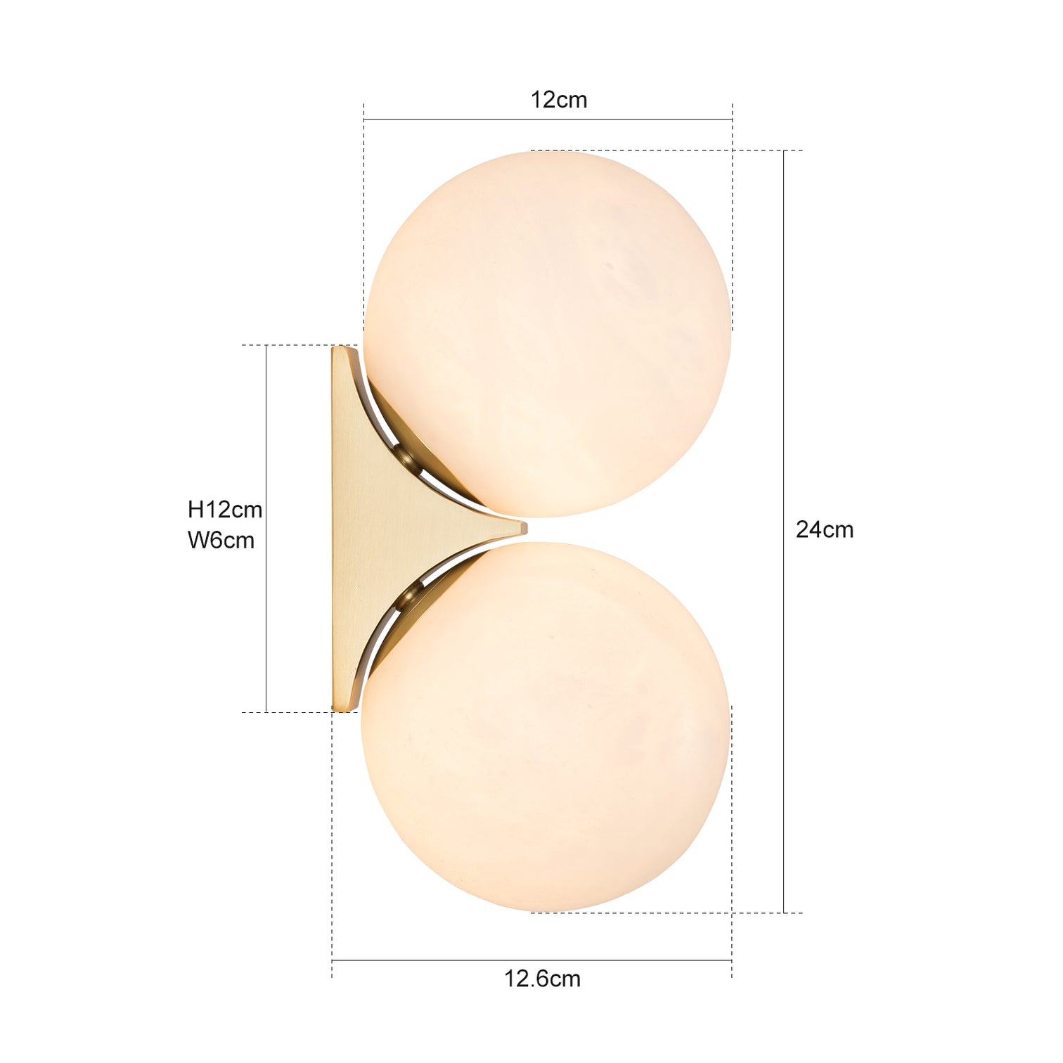 TACOMA Luxury Design Modern Solid Copper Alabaster Interior Wall Light LED G9 Dimmable - 7Pandas Australia