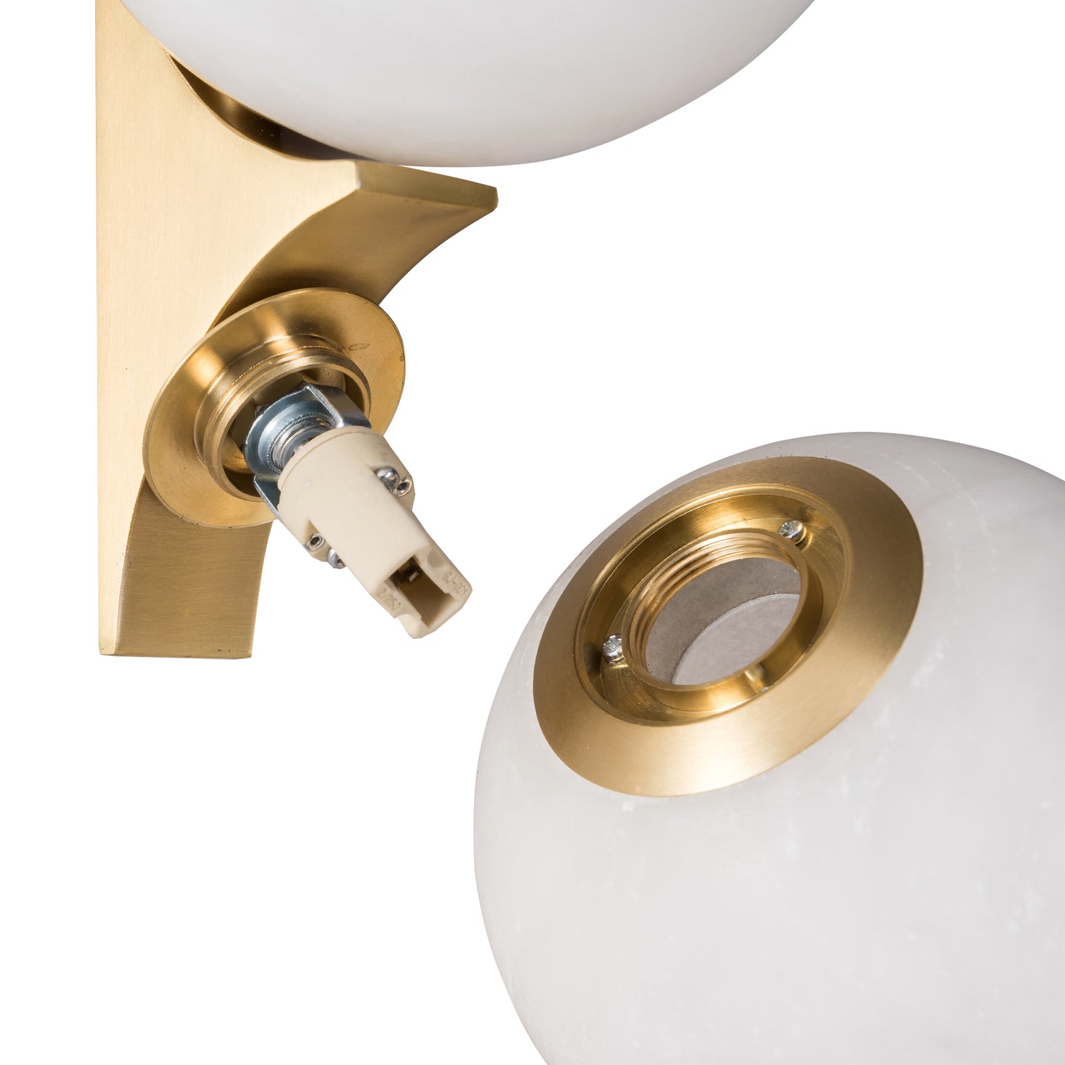 TACOMA Luxury Design Modern Solid Copper Alabaster Interior Wall Light LED G9 Dimmable - 7Pandas Australia