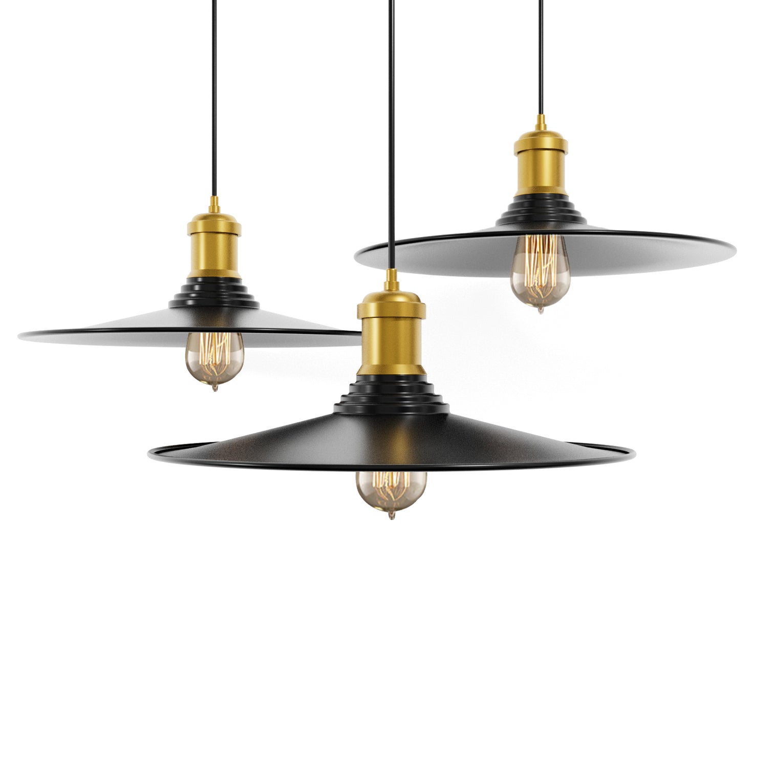 ELIN 3PACK Industrial Pendant Light Metal Cage Lamp Loft Retro E27 Cafe Restaurant - 7Pandas Australia