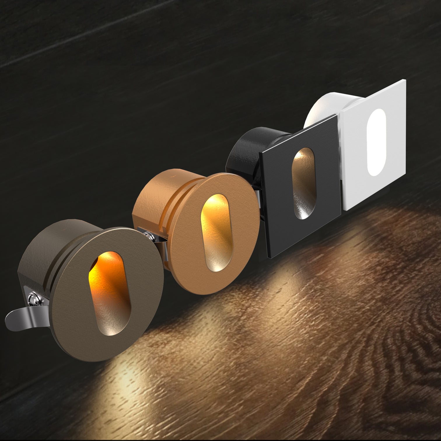 4PACK Aluminium Outdoor LED Step Light 3W 3CCT Selectable Colour Temperature w/driver - 7Pandas Australia