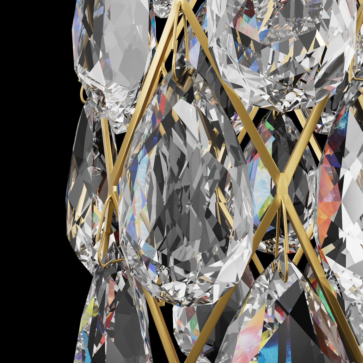 MUNI Comtemporary Crystal Pendant Light fixtures Dining Room G9 - 7Pandas Australia