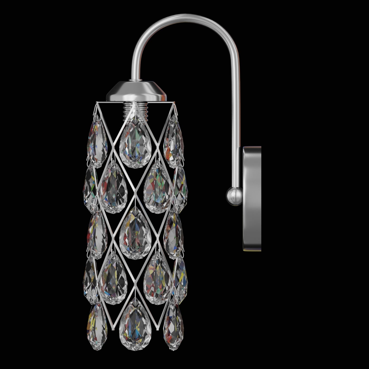 MUNI Comtemporary Crystal Interial Wall Light fixtures Bathroom Vanity Light G9 - 7Pandas Australia