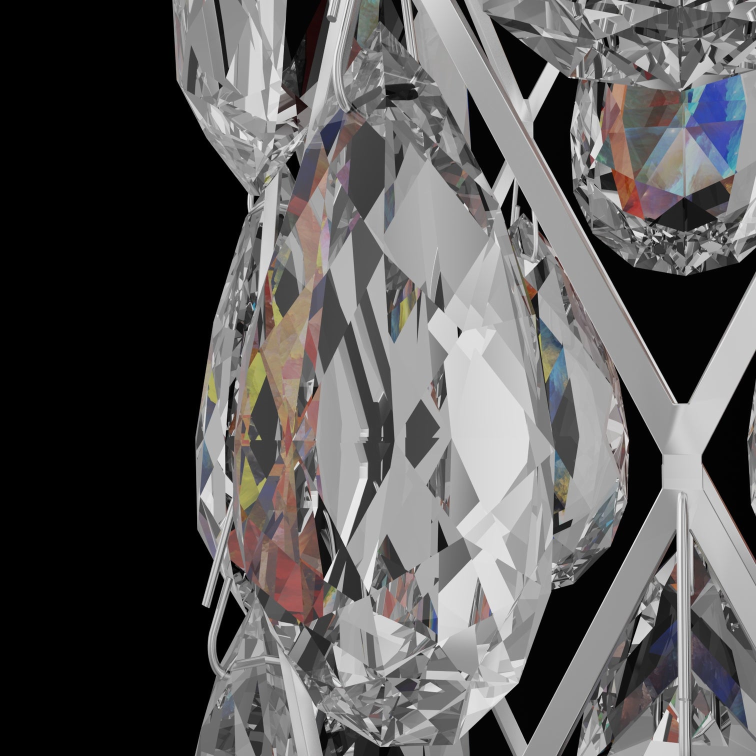 MUNI Comtemporary Crystal Interial Wall Light fixtures Bathroom Vanity Light G9 - 7Pandas Australia