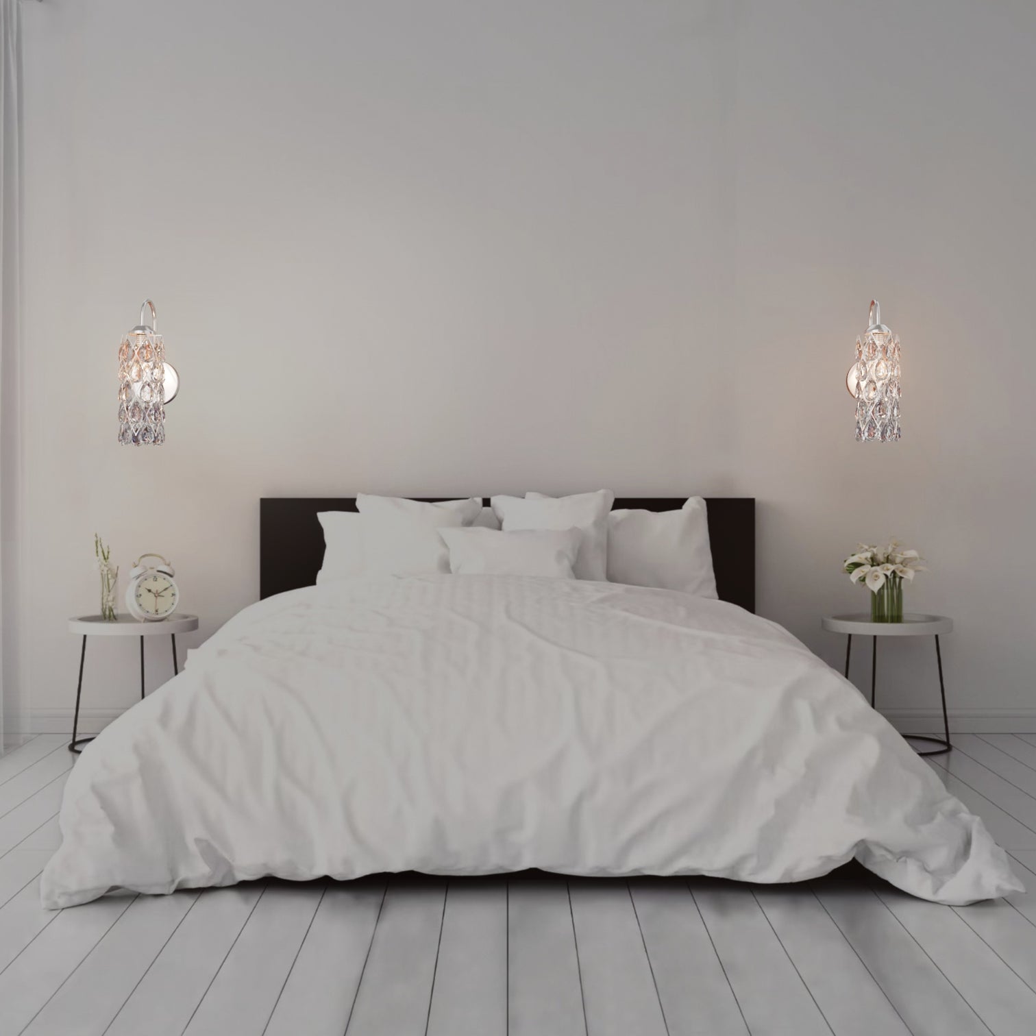 MUNI Comtemporary Crystal Interial Wall Light fixtures Bathroom Vanity Light G9 - 7Pandas Australia