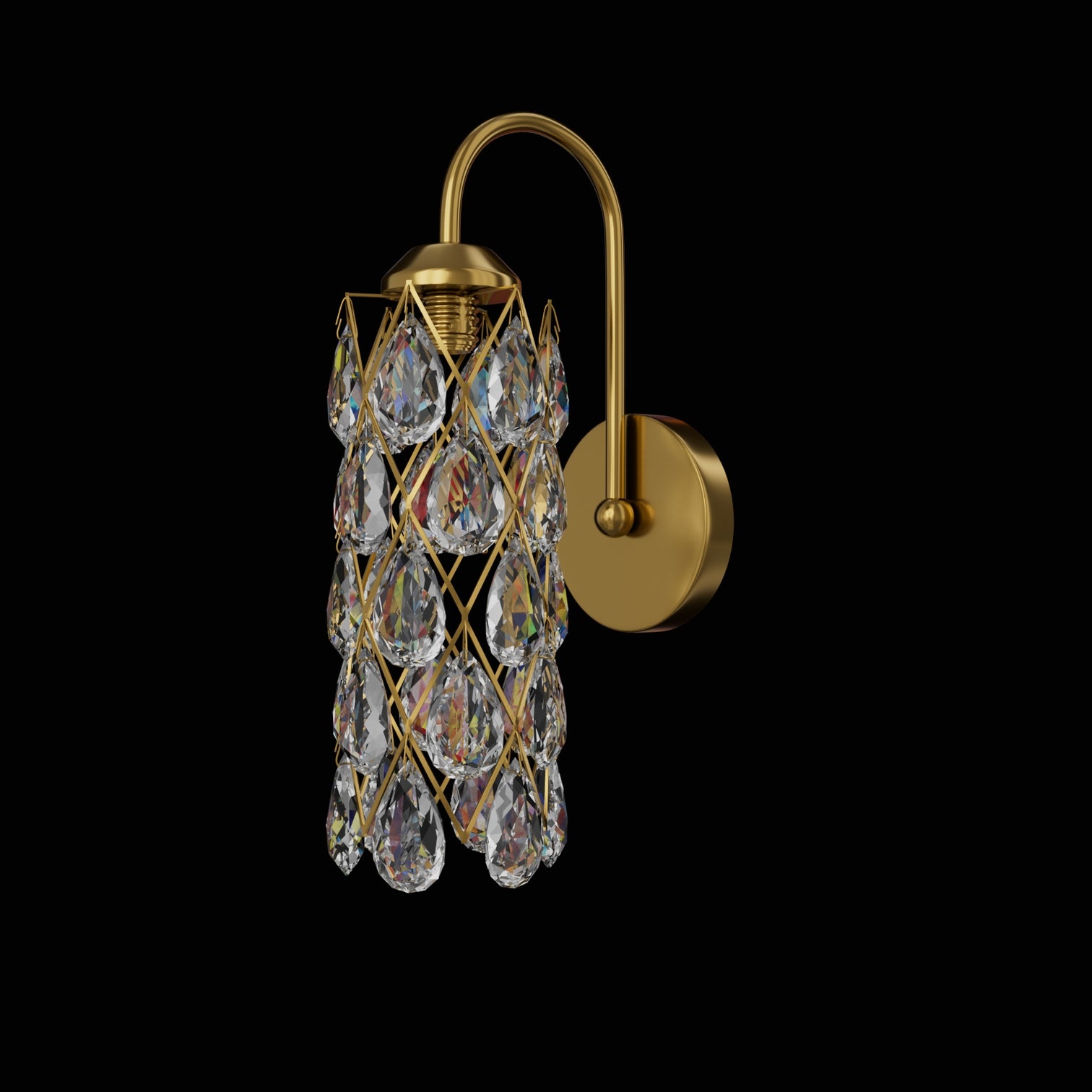 MUNI Comtemporary Crystal Interial Wall Light fixtures Bathroom Vanity Light G9 - 7Pandas Australia