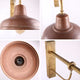 FLORENCE Antique Wall Lamp Aged Solid Copper E27 - 7Pandas Australia