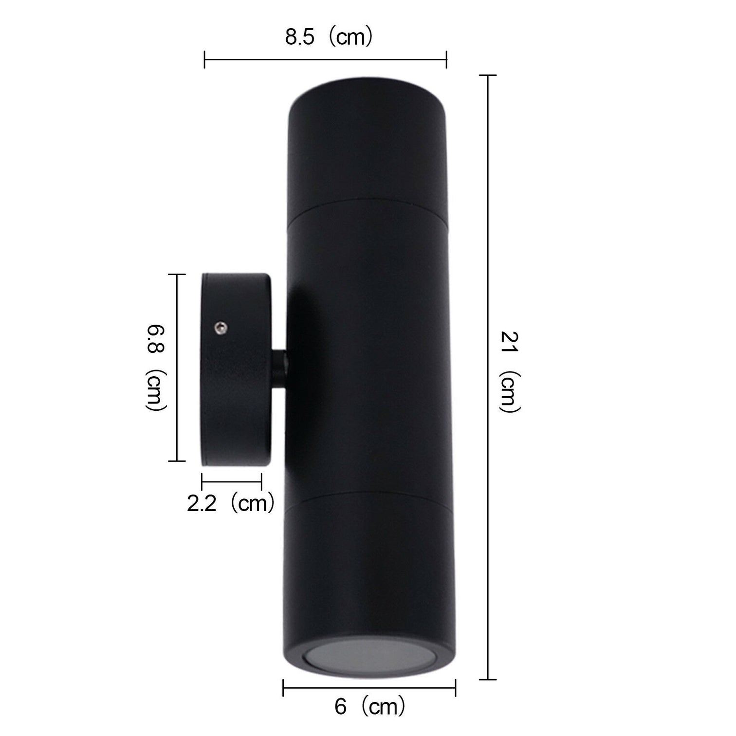 PILLAR Up & Down Aluminium Exterior Wall Light 2XGU10 IP65 GU10 - 7Pandas Australia